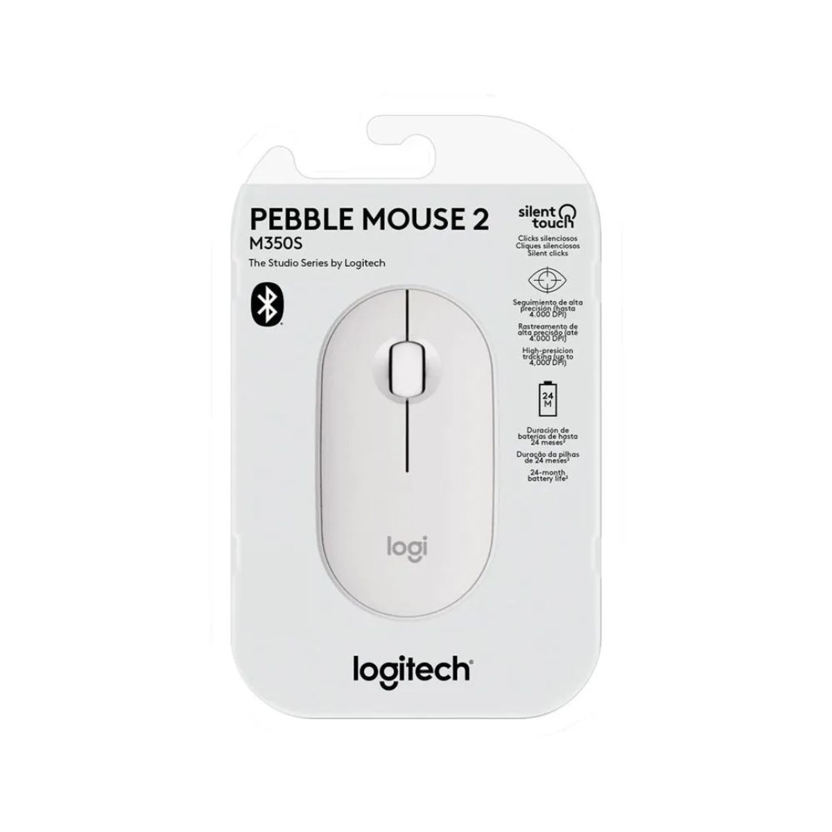LOGITECH - MOUSE LOGITECH PEBBLE 2 M350S BLUETOOTH/WIRELESS blanco