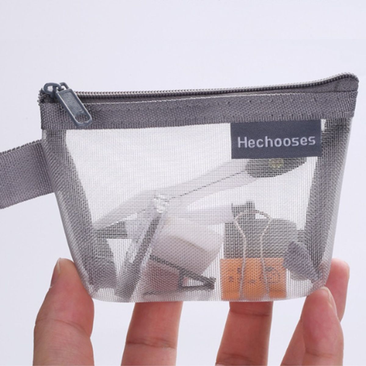 AURELA - TriMesh - Pack de 3 Monederos de Malla de Nylon