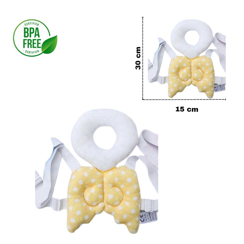 GENERICO - Almohada Protectora para nuca y espalda del bebé Alas de ángel