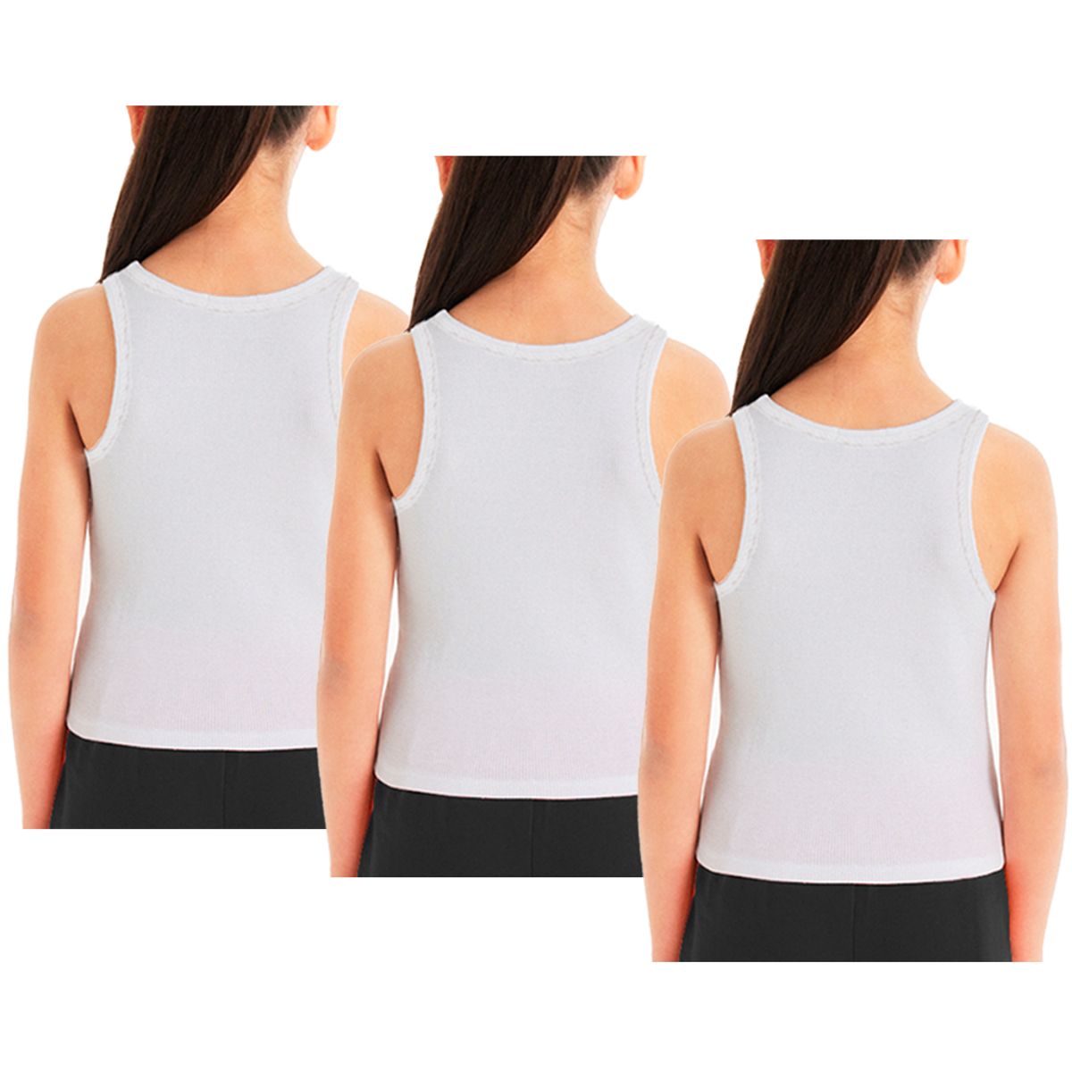 SWEET COTTON - Pack X3 Camiseta Sin Mangas Sweet Cotton Niñas