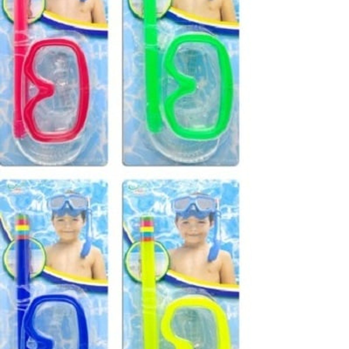 GENERICO - Kit Lentes y Tubo de Buceo Snorkel Piscina para Niños Azul