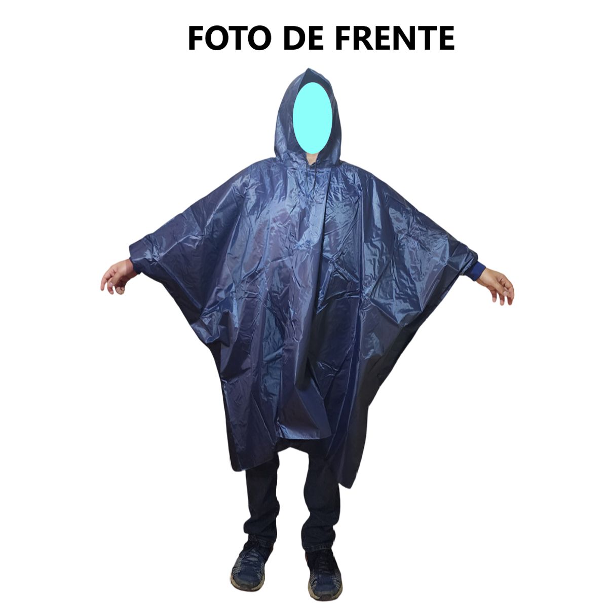 GENERICO - Poncho grueso pesado de alta calidad Impermeable - Azul