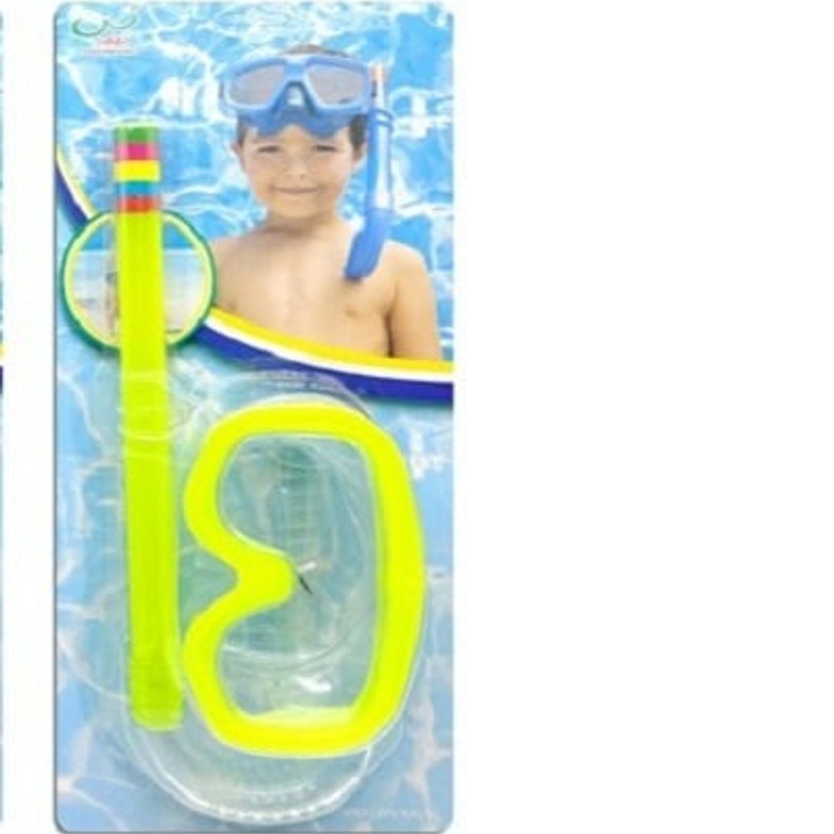 GENERICO - Set de Buceo Máscara y Snorkel Verano Amarillo