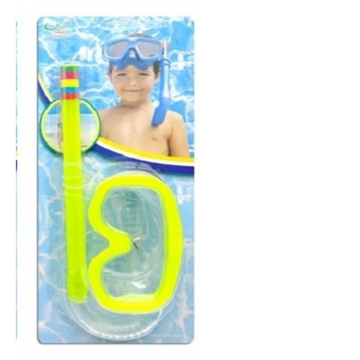 GENERICO - Set de Buceo Máscara y Snorkel Verano Amarillo