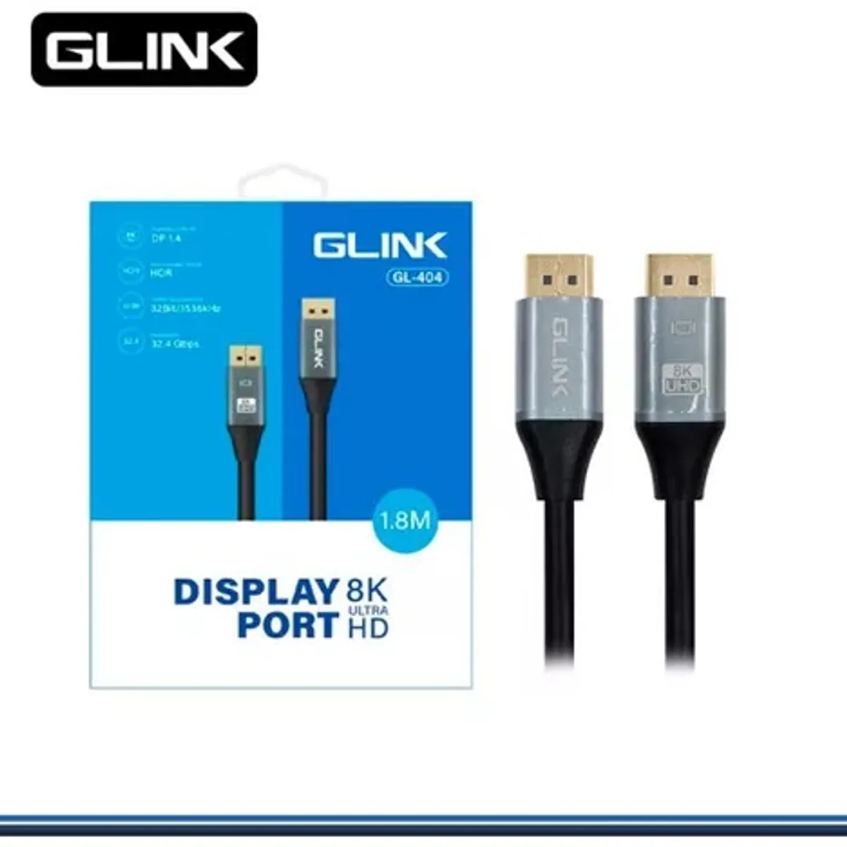 AMERICAN NET - Cable DisplayPort 1.4 240hz 1.8 M Glink