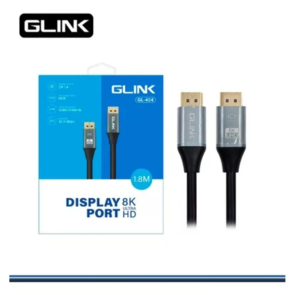AMERICAN NET - Cable DisplayPort 1.4 240hz 1.8 M Glink