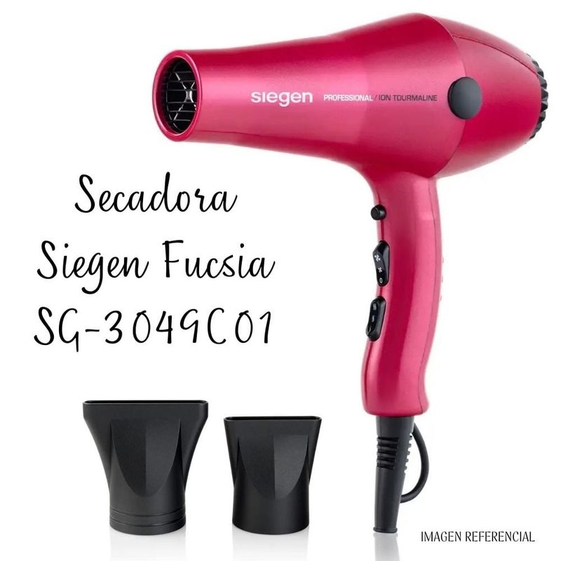 SIEGEN - Secadora de Cabello Profesional Fuscia Siegen - SG3049C01