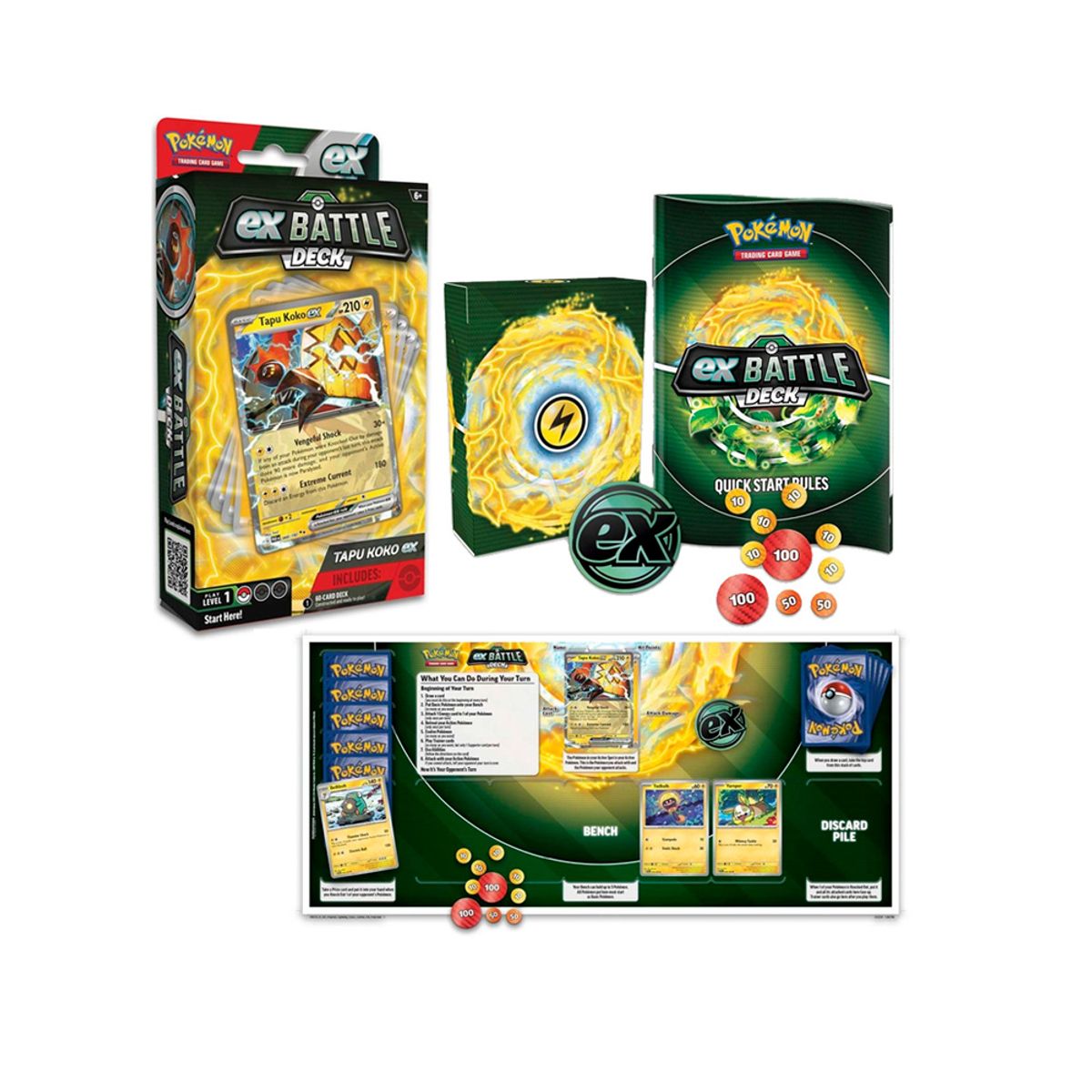 POKEMON - Pokemon TCG Tapu Koko Ex Battle Deck Ingles