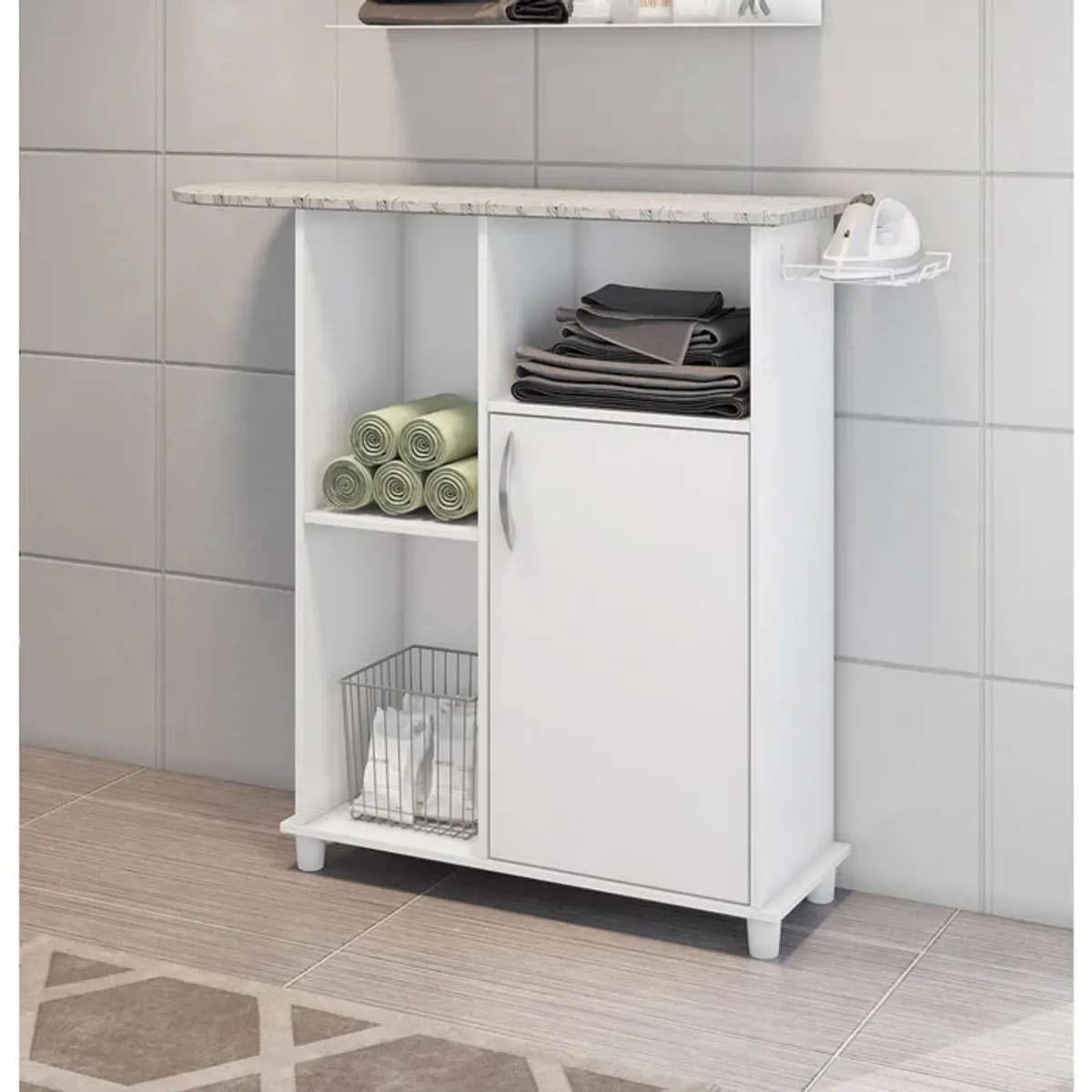 GENERICO - Mueble Planchador Mewi Blanco R&R MUEBLES