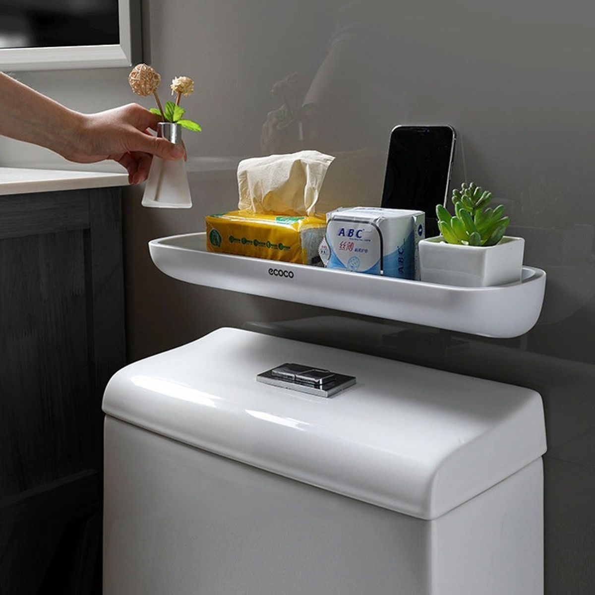 AURELA - Estante Rack de Baño para una Organización Eficiente Ecoco