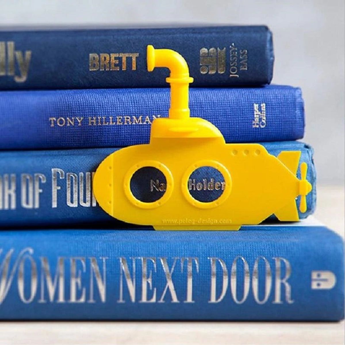 AURELA - Marcador de libros en forma de Submarino Amarillo