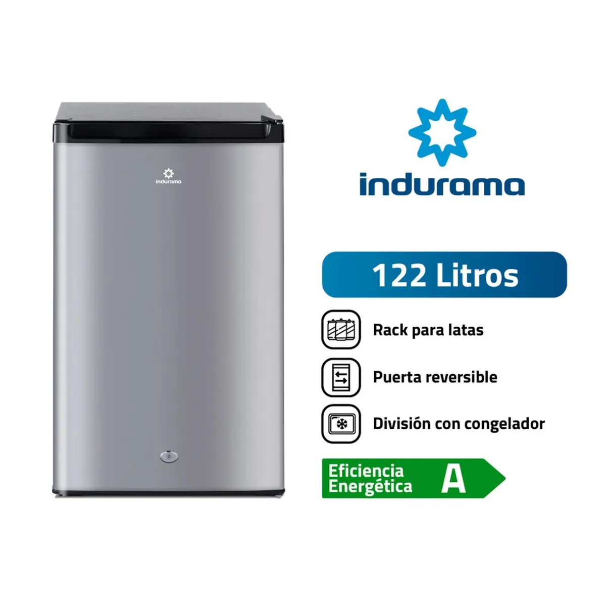 INDURAMA - FRIGOBAR INDURAMA 122L RI-159CR CROMA