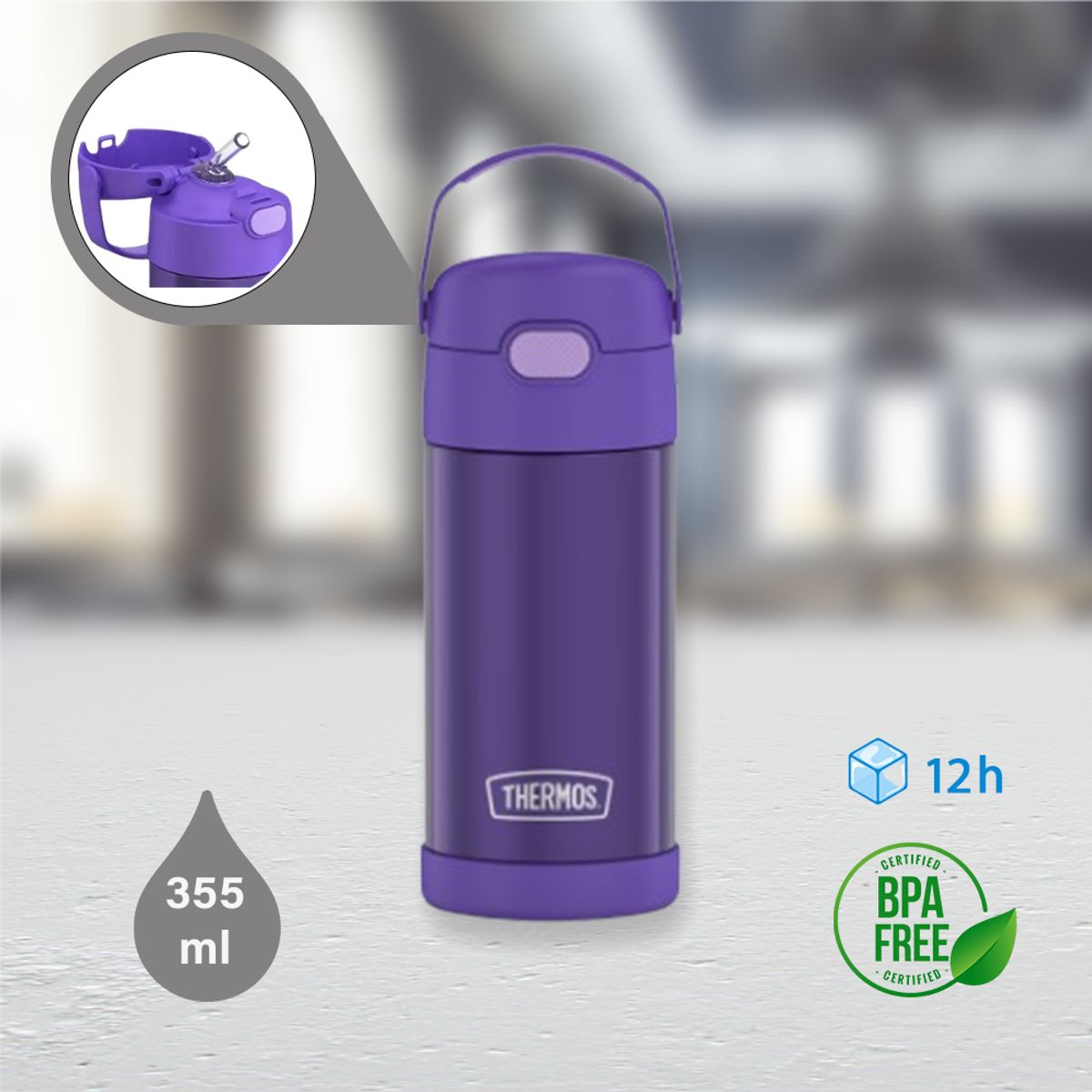 THERMOS - Thermos Funtainer Morado 355ml