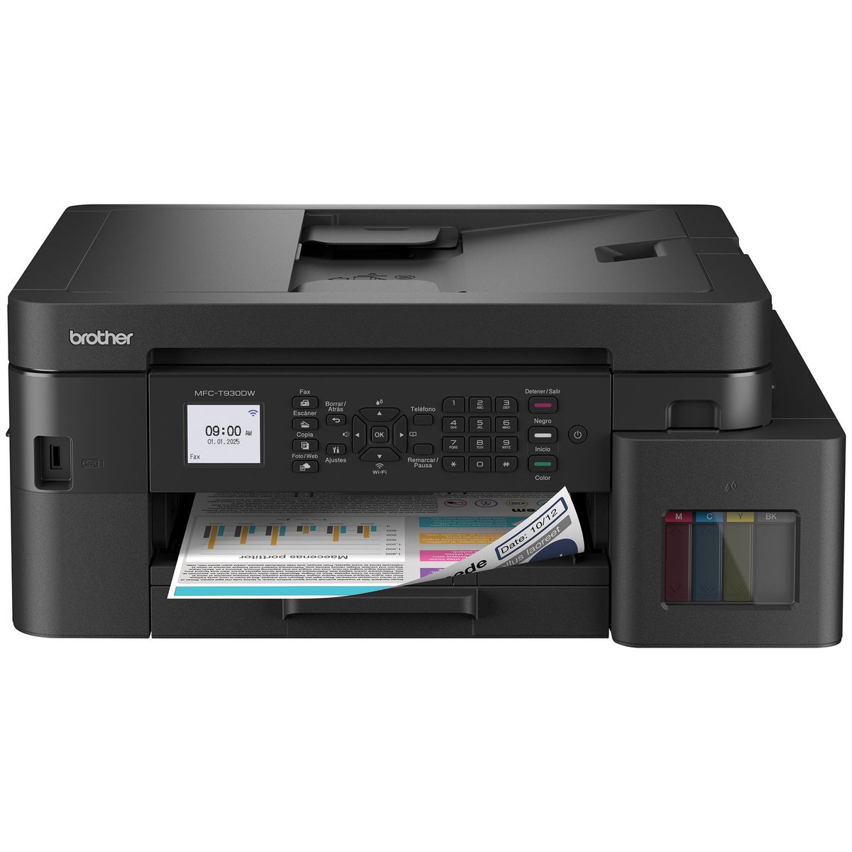 BROTHER - Impresora Multifuncional Brother MFC-T930DW Inalambrica