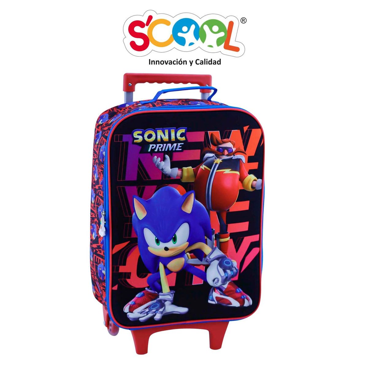 SCOOL - MALETA SET SCOOL KOMBAT 3D SONIC PRIME