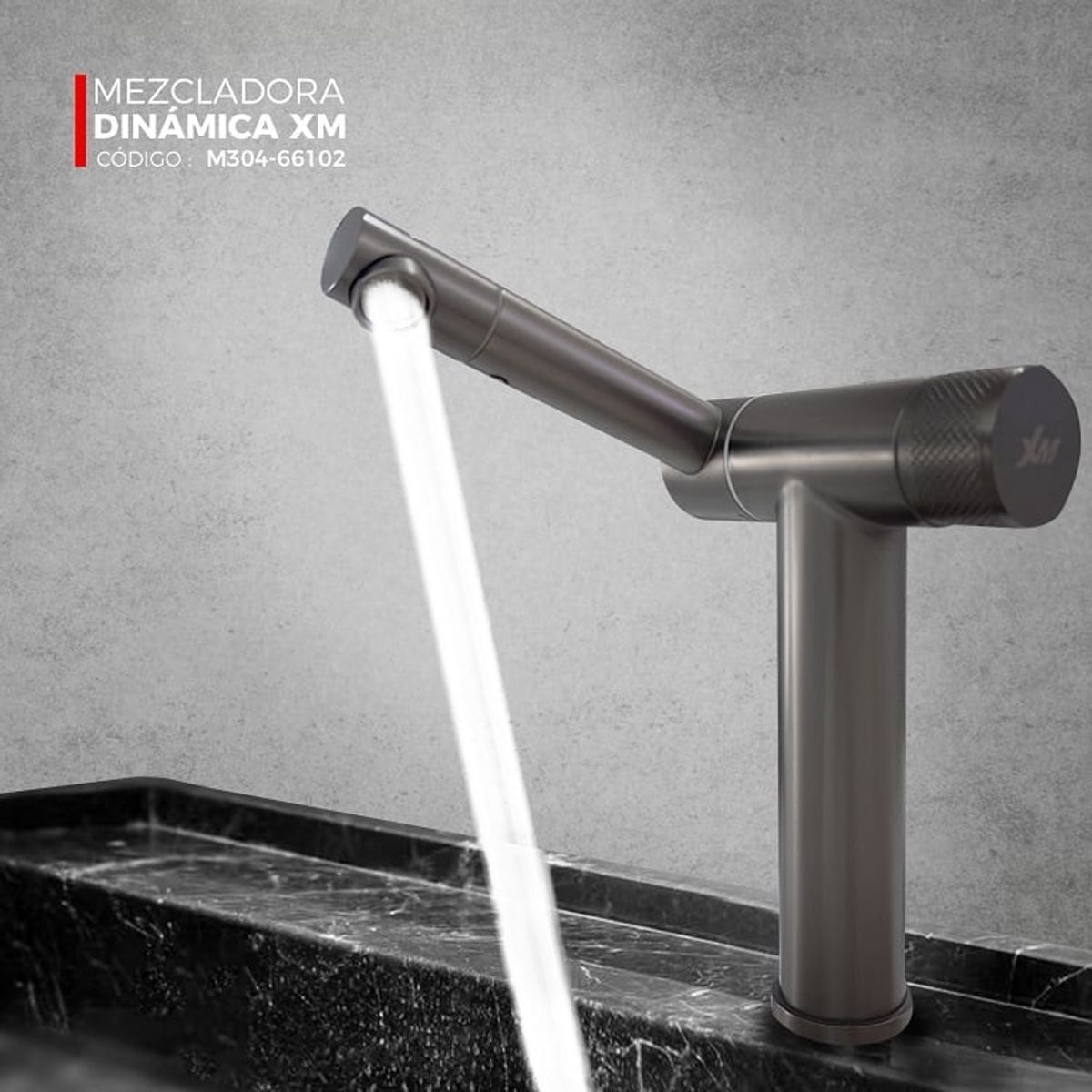 XM - MEZCLADORA DE COCINA SATINADO  M304-66102