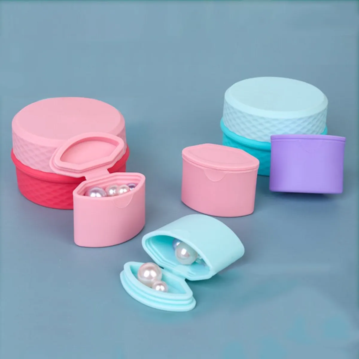 AURELA - GlowContainer  - Contenedor Múltiple de Silicona para Productos de Belleza y Cosméticos