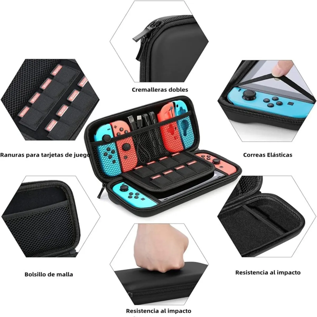 AURELA - Estuche de Almacenamiento de Accesorios para Consola Nintendo Switch