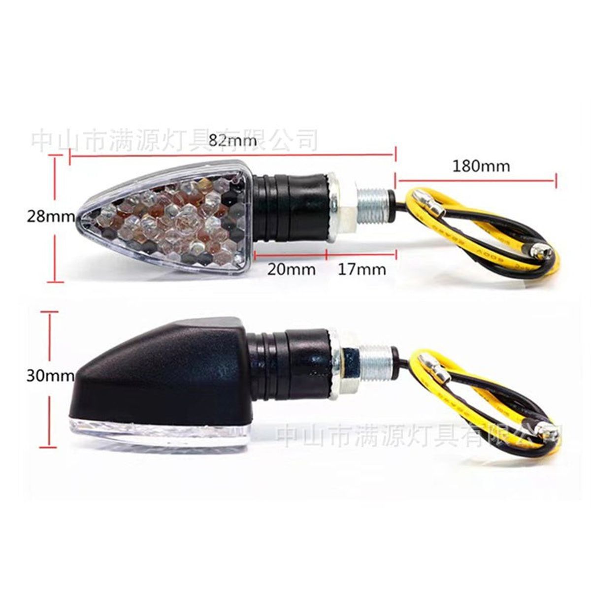 AURELA - Pack de 2 Luces Intermitentes para Motocicletas