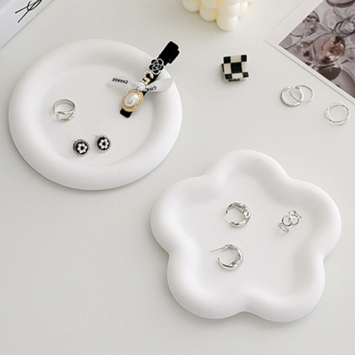 AURELA - Pack de 3 Bandejas Posavasos con Formas