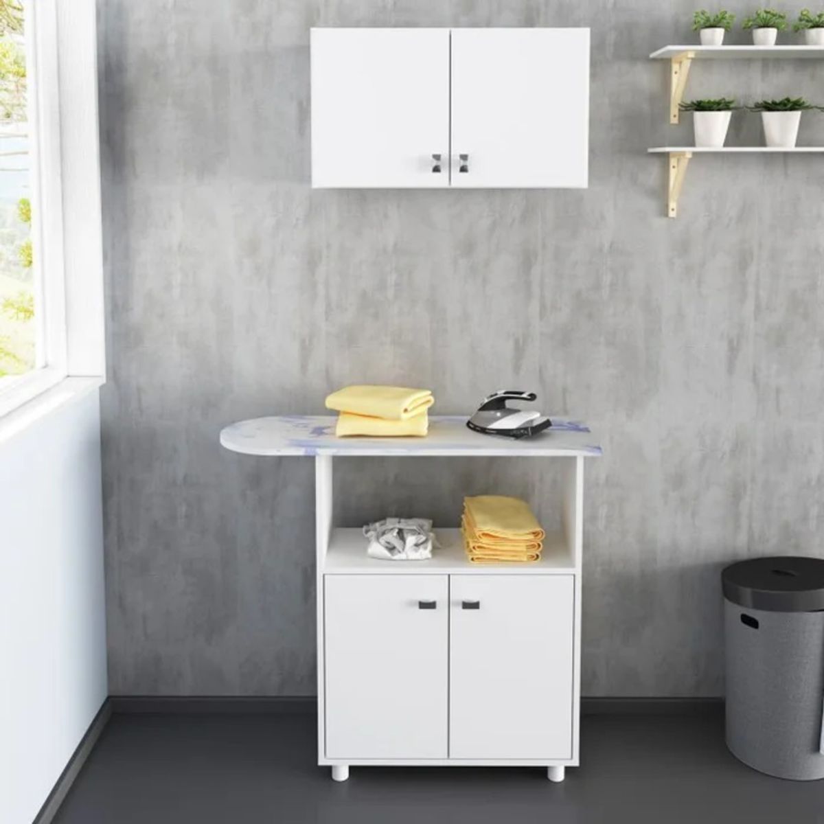 GENERICO - Mueble Planchador Hondo Blanco R&R MUEBLES