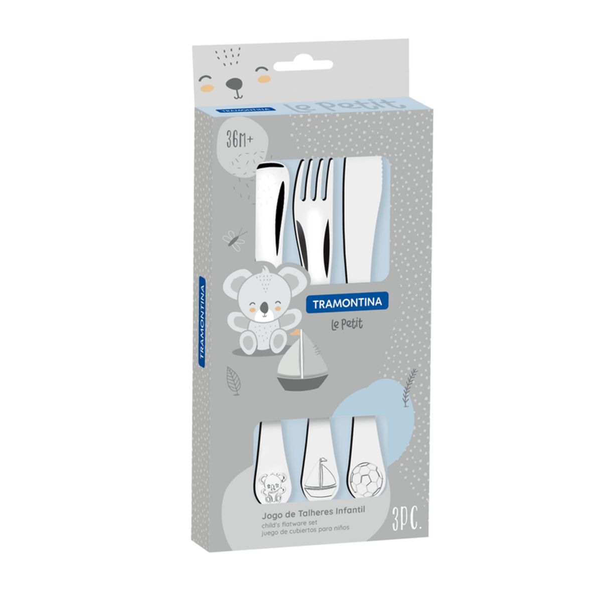 TRAMONTINA - Jgo De Cubiertos Para Niños X3 PcPza