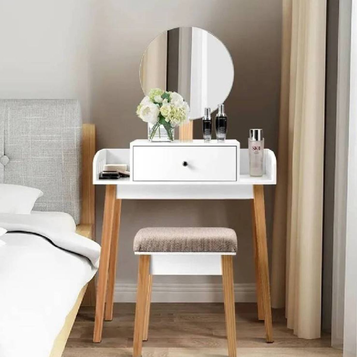 NACION MUEBLES - TOCADOR NACION MUEBLES NEREA COLOR BLANCO NM