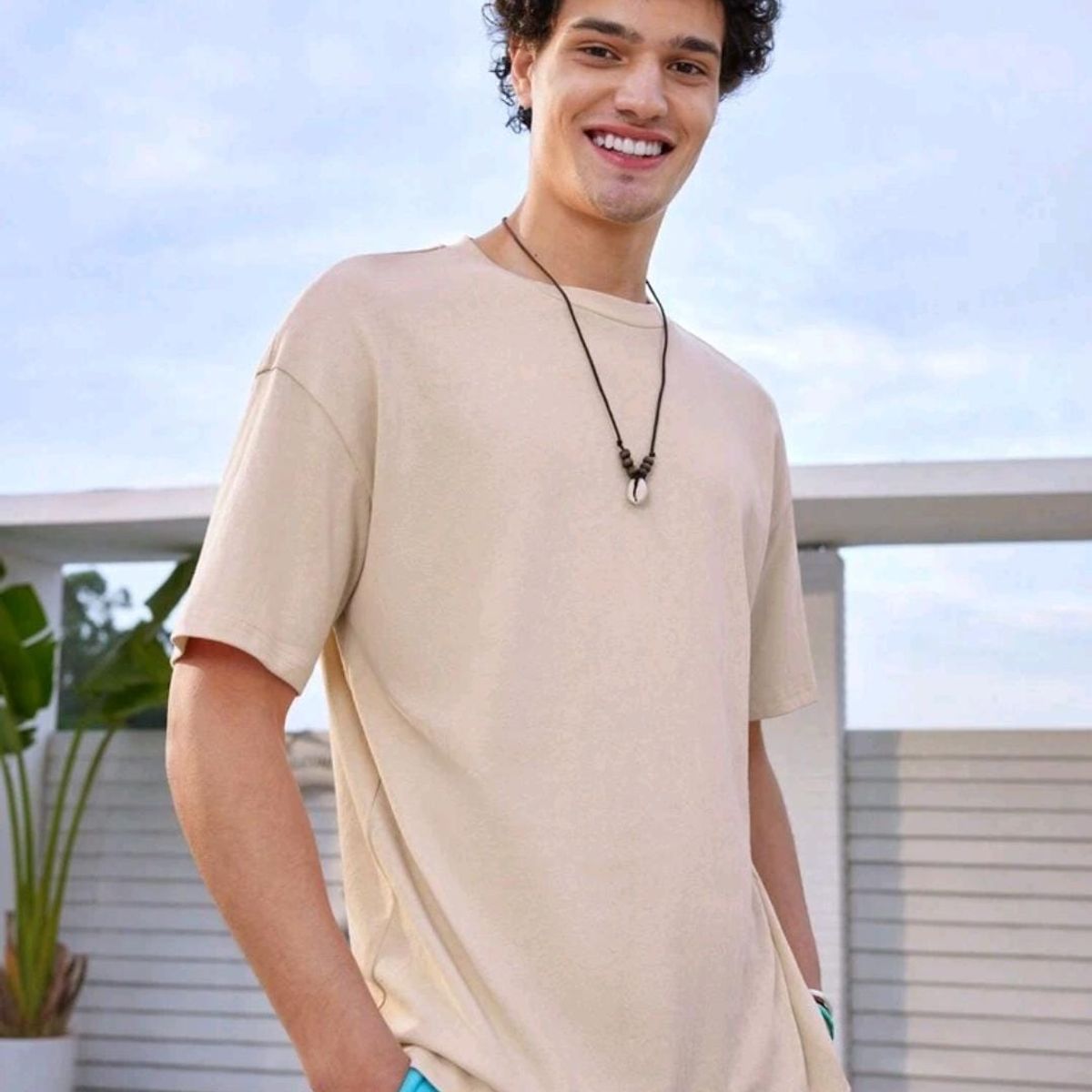 GENERICO - SHEIN Camiseta De Manga Corta Con Estampado