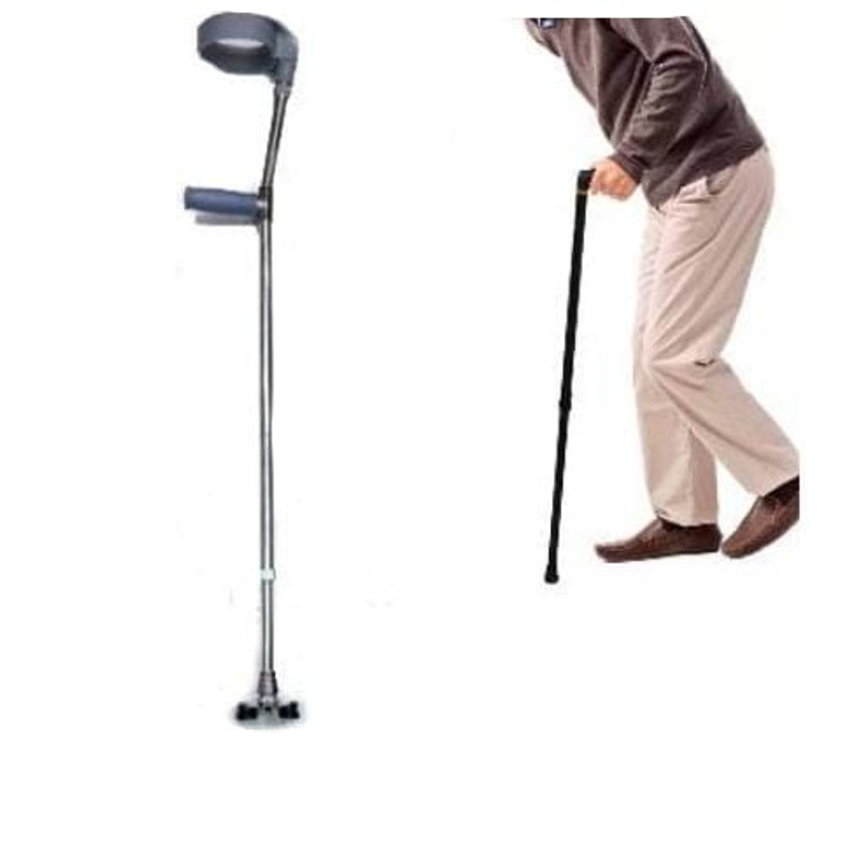 GENERICO - Muleta bracera para caminar con base tripode