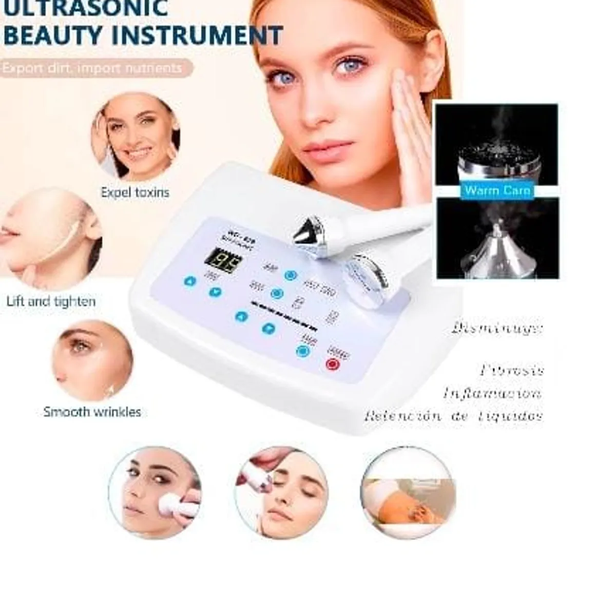 GENERICO - Máquina Ultrasonido Facial Corporal Supersónica