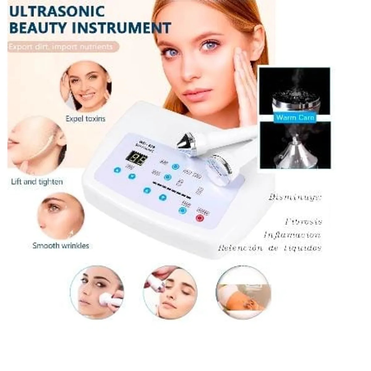 GENERICO - Máquina Ultrasonido Facial Corporal Supersónica