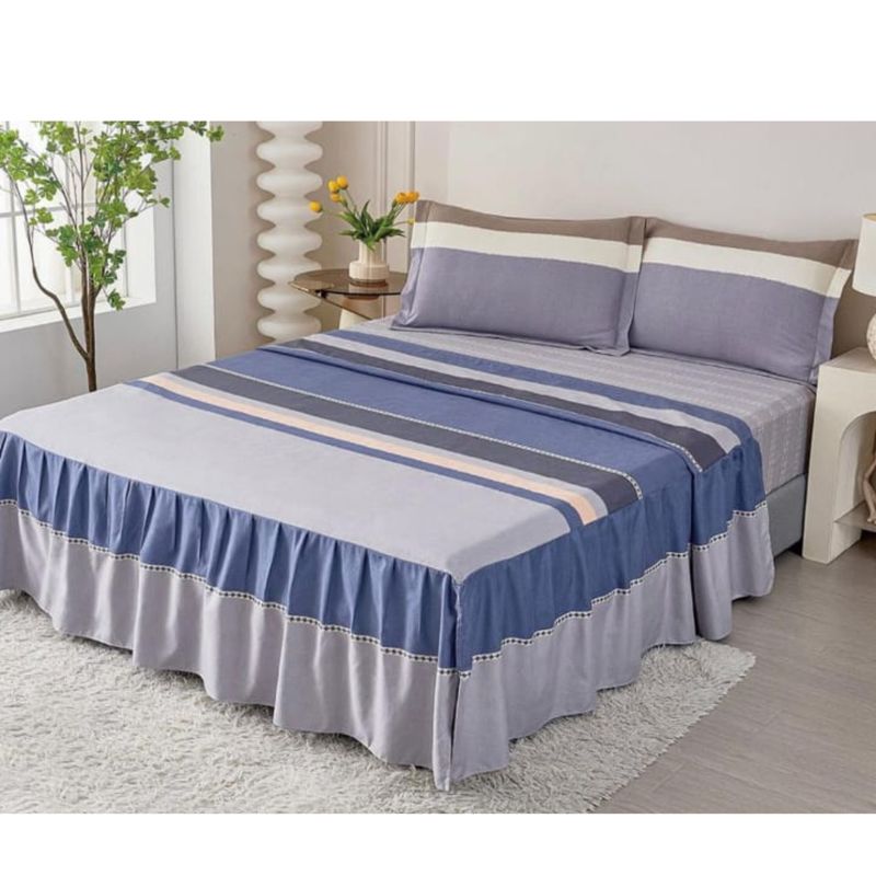 VENEZIA - JUEGO DE SÁBANAS CON BLONDA CALIFORNIA