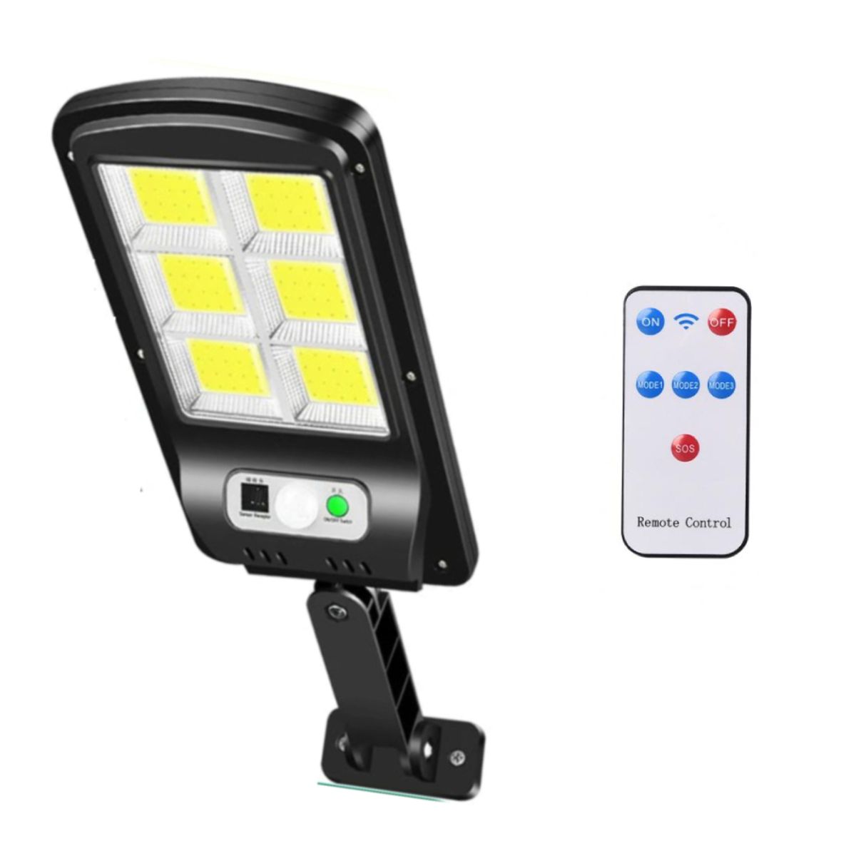 GENERICO - Lampara Reflector Luz LED para Hogar Exteriores Panel Solar Sensor