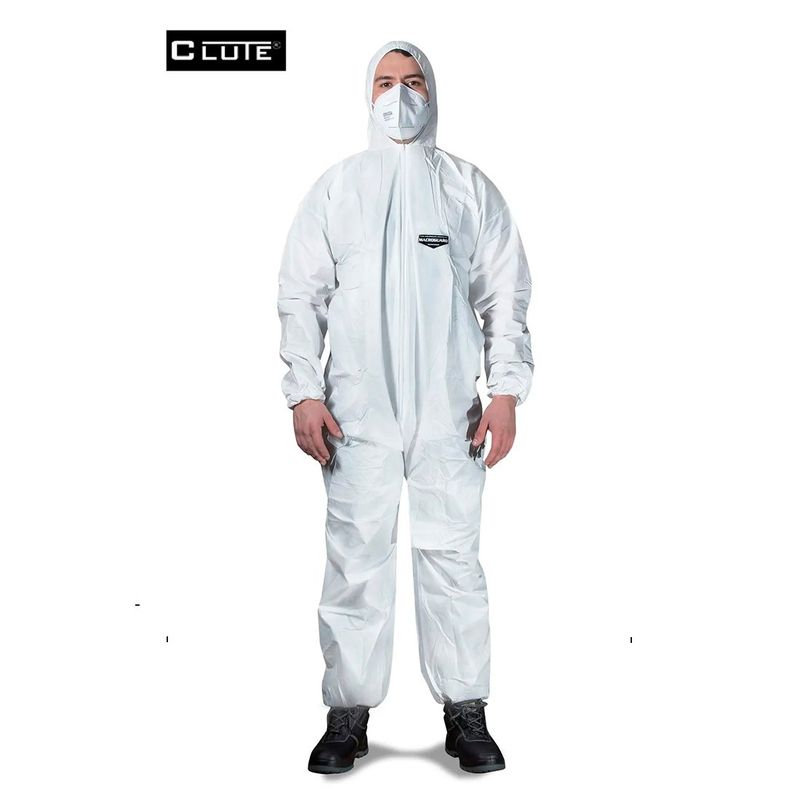 CLUTE - Traje Buzo Desechable Macroguard Profesional Clute talla XL