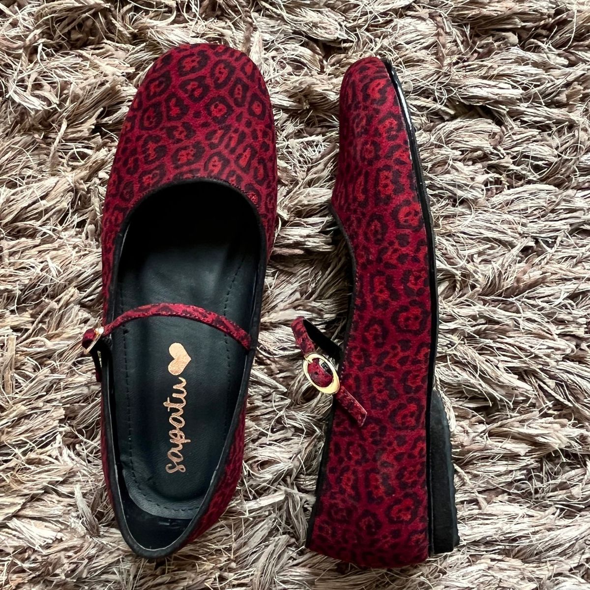 SAPATU - BALLERINAS MUJER SAPATU MARY JANE PRINT VINO CHERRY