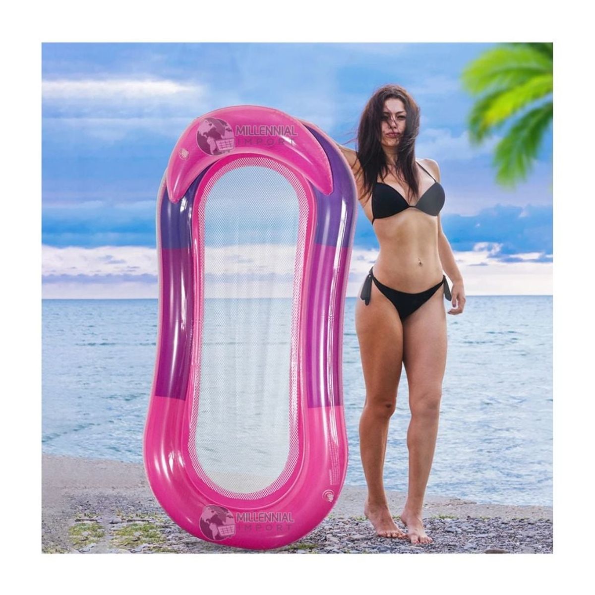 GENERICO - Flotador Hamaca Inflable de 178cm para Piscina para Mujer