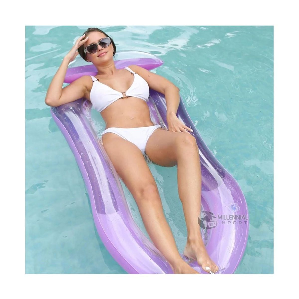 GENERICO - Flotador Hamaca Inflable de 178cm para Piscina para Mujer