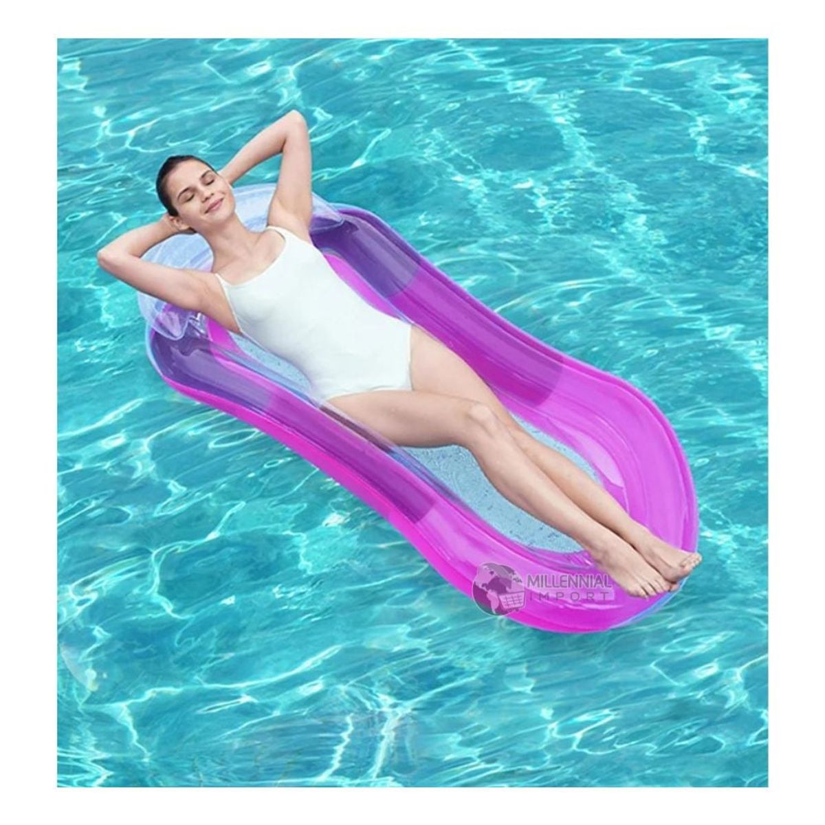 GENERICO - Flotador Hamaca Inflable de 178cm para Piscina para Mujer