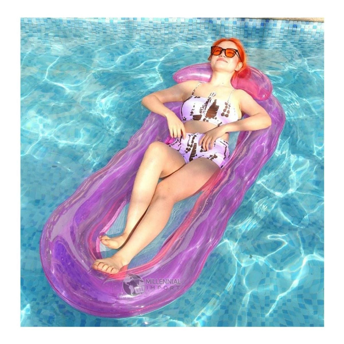 GENERICO - Flotador Tipo Hamaca Para Piscina Con Almohadilla Adultos