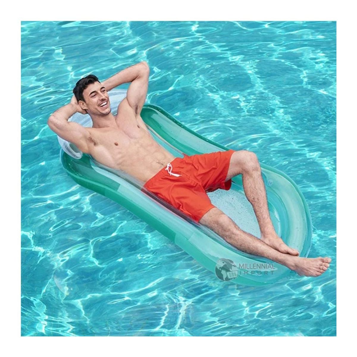 GENERICO - Flotador Tipo Hamaca Para Piscina Con Almohadilla Adultos