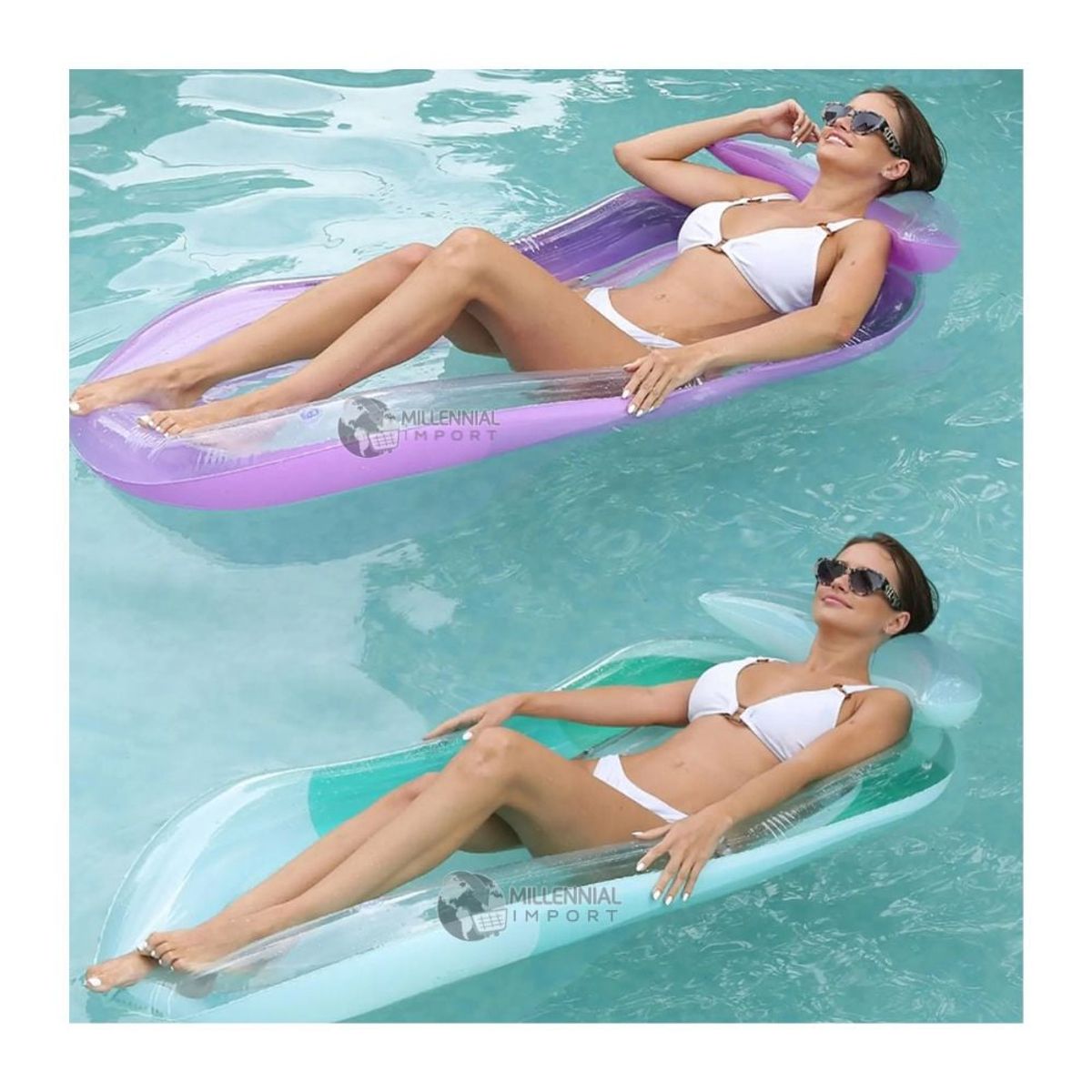 GENERICO - Cama Flotante De Agua Inflable Para Playa Piscina Fiestas