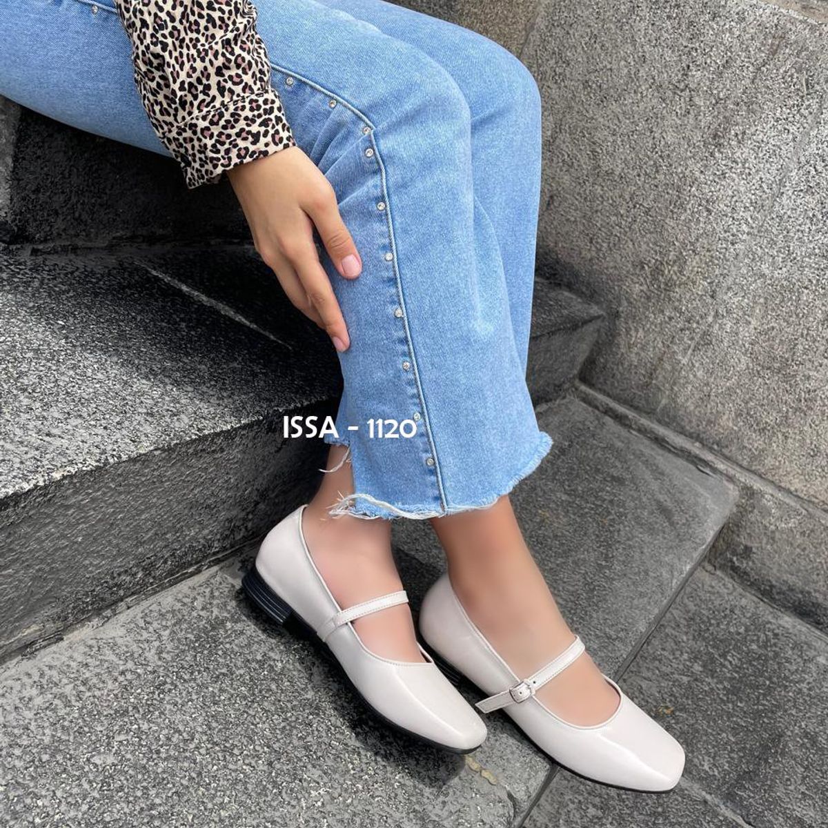 GENERICO - ZAPATOS FABIOLA EN HUESO CHAROL