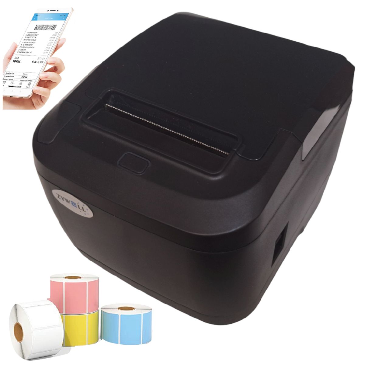 ZYWELL - Impresora Termica Etiqueta y Ticket 80mm con Bluetooth ZY310