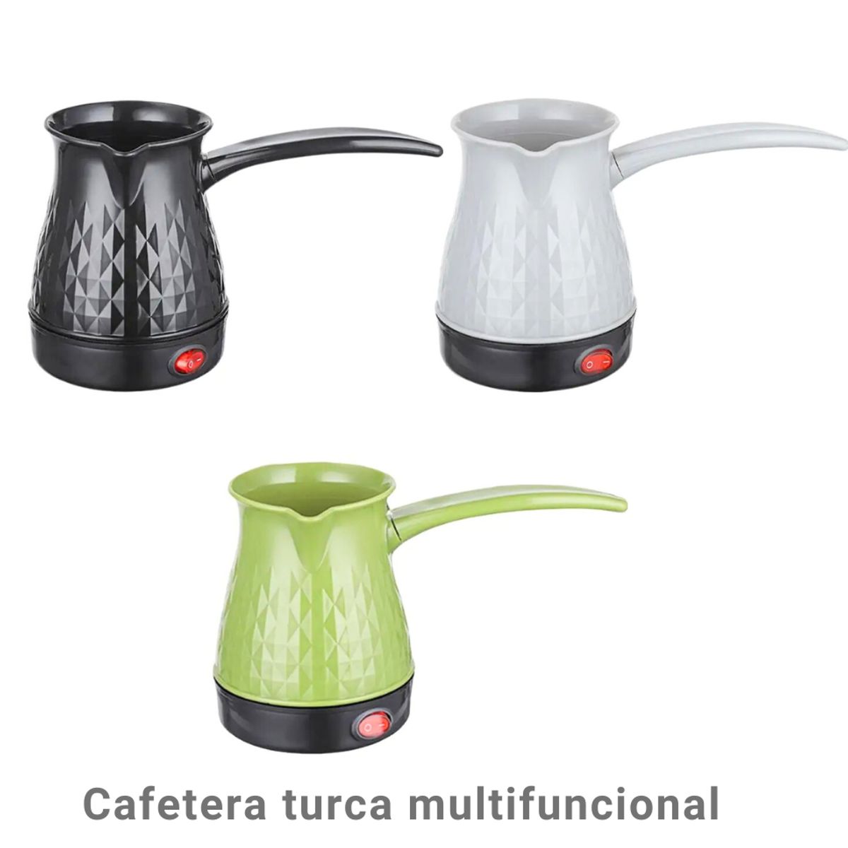 GENERICO - Cafetera jarra turca de acero inoxidable verde
