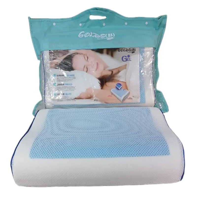 GOLDSUN - Almohada viscoelástica memory foam gel tech 56cm x 36cm