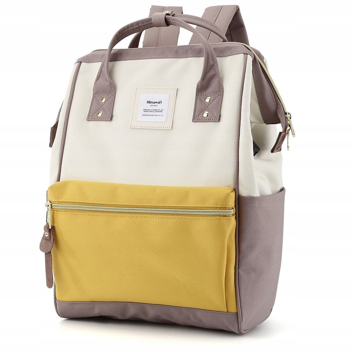 HIMAWARI - Himawari - Mochila Holly Daze Laptop 15 pulgadas Cúrcuma y Arroz