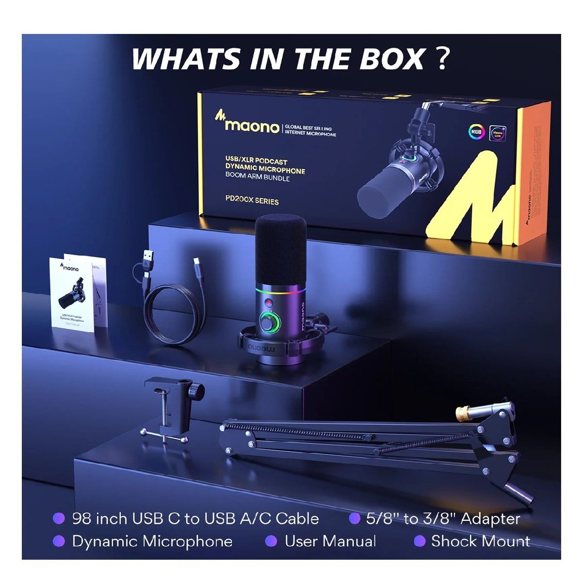 MAONO - MICRÓFONO MAONO MAONO PD200XS