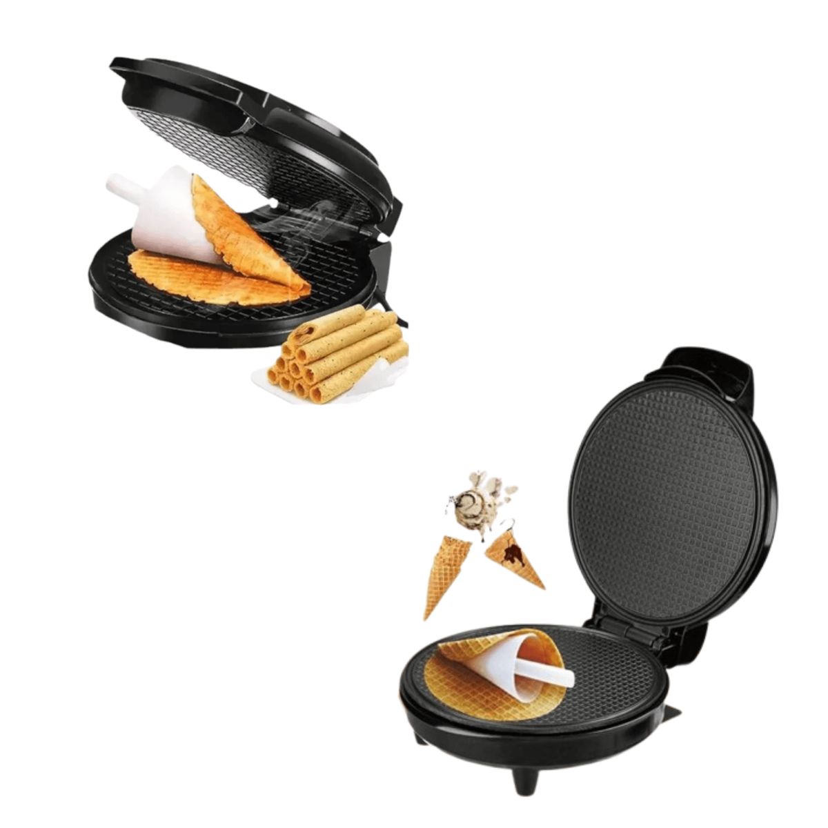 RAFF - Máquina para Conos de Waffle 1000W