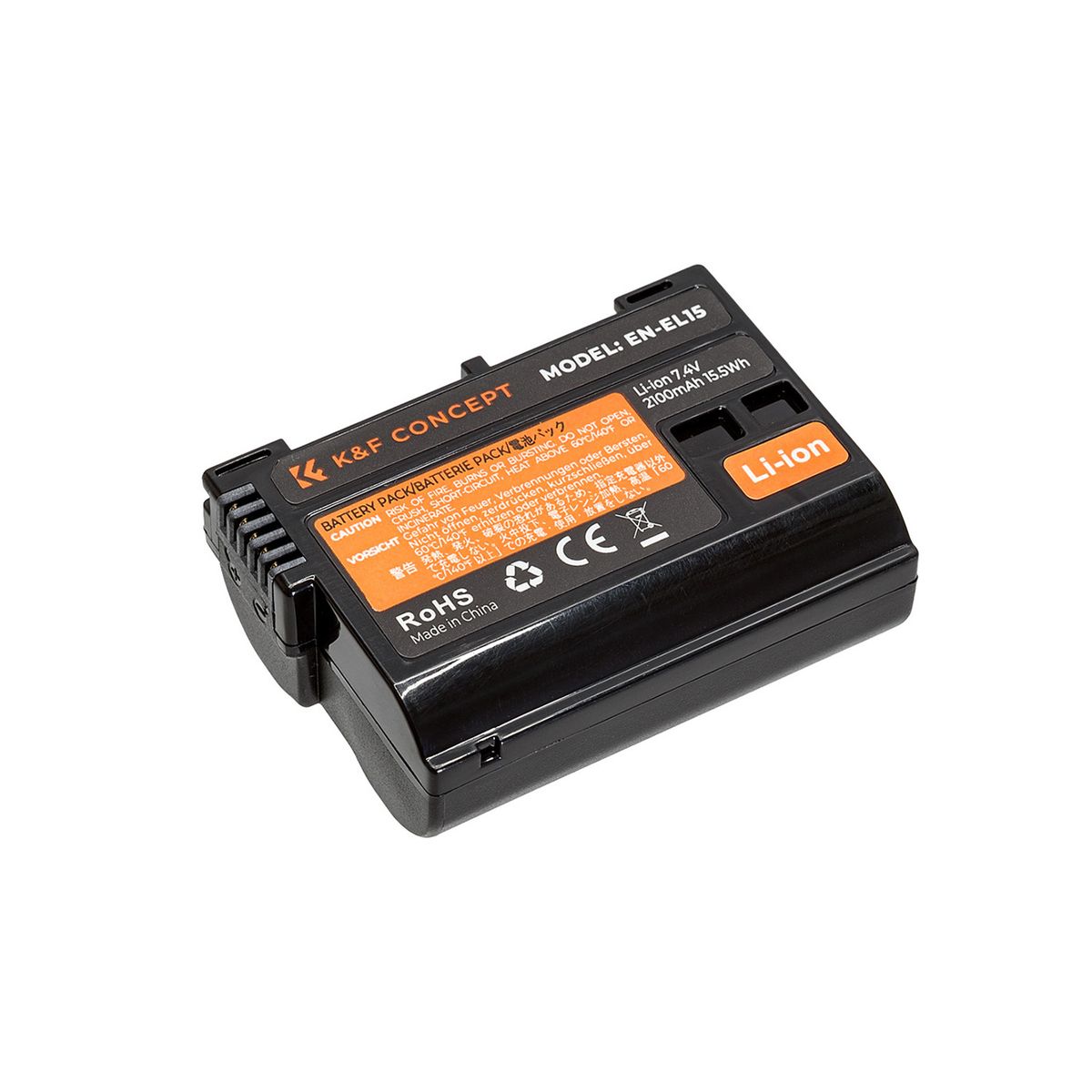 K&F CONCEPT - Batería Nikon EN-EL15 de 2100mAh - K&F Concept