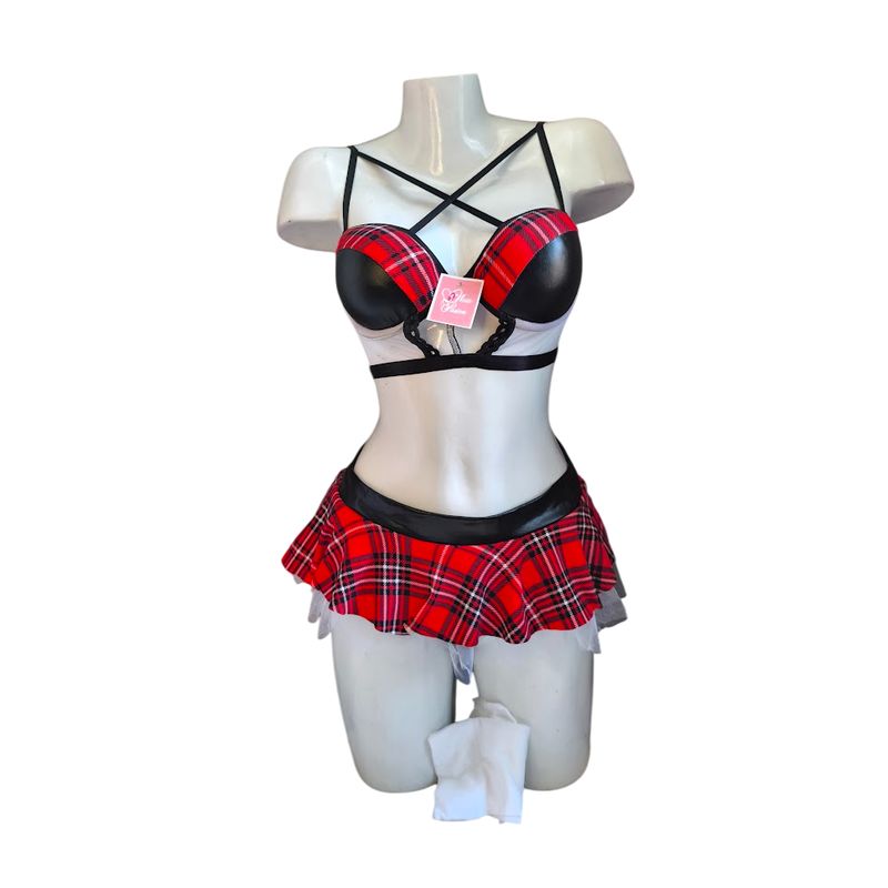 GENERICO - DISFRAZ COLEGIALA LENCERIA SEXY